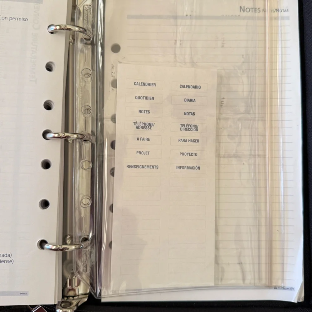 Vintage At a Glance Binder